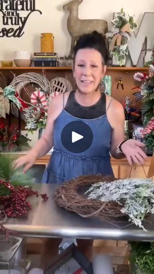 22K views · 305 reactions | SIMPLE WINTER WREATH DESIGN | NO BOW WINTER GRAPEVINE WREATH …. You only need a few products to make this wreath come to life ❤️  #0nawhimm #fypviralシ #fypシviral... | By On A Whimm Wreaths and Decor by Dona | In just a couple minutes I
want to show you how to create a grapevine Christmas wreath or
even winter wreath without bows or ribbon. So first we're
going to take some really pretty snowy pine. You can pick
this up anywhere your favorite online vendor or even Hobby
Lobby, Michael's or Joanne's. These are pretty large picks.
So if you needed to use a couple of them to create that
size. It all kind of depends on how big your grapevine is. This
is an 18 inch grapevine that we're going to be working on
today. These berries right here came from Hobby Lobby. I'm j Christmas Grapevine Wreath Ideas, Winter Grapevine Wreath, Christmas Grapevine Wreaths, Grapevine Christmas Wreath, White Grapevine Wreath, Spring Grapevine Wreath, Grapevine Christmas, Winter Wreaths, Christmas Swags