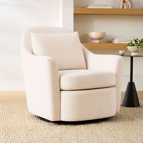 Dallas Swivel Chair West Elm Living Room, Modern Swivel Chair, Swivel Chair Living Room, Swivel Accent Chair, Slipcovers For Chairs, Furniture Manufacturers, Indoor Furniture, West Elm, Swivel Chair