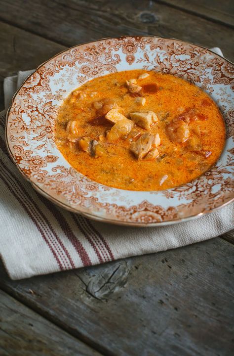 Scandinavian Fish Soup, Icelandic Fish Soup, Icelandic Fish Stew, Icelandic Soup, Icelandic Dishes, Iceland Recipes, Icelandic Recipes, Fish Soup Recipe, Raspberry Beer