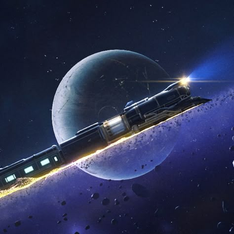 Space Train Aesthetic, Honkai Star Rail Herta Space Station, Star Rail Scenery, Honkai Star Rail Train, Lesbian Oc, Star Rail Aesthetic, Rain Collector, Star Rail Wallpaper, Space Train