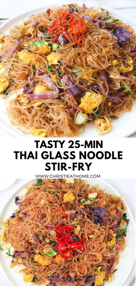 Glass Noodles Recipes, Vermicelli Rice Noodle Recipes, Eggs Cabbage, Taiwan Recipes, Stir Fry Glass Noodles, Glass Noodles Recipe, Vermicelli Rice, Fried Noodles Recipe, Vermicelli Recipes