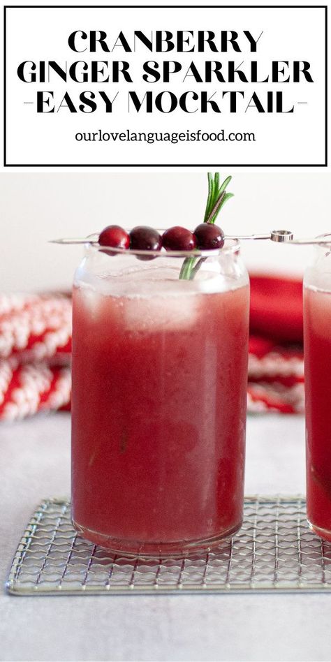 Mocktail Cranberry, Kombucha Mocktail, Ginger Mocktail, Cranberry Mocktail, Best Kombucha, Holiday Mocktail, Christmas Mocktails, Easy Mocktail Recipes, Mocktail Drinks