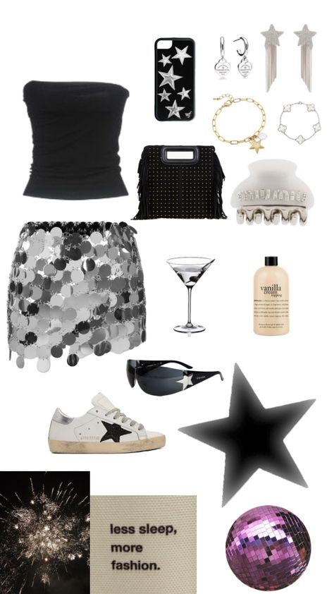 Stargirl Concert Outfit, Stargirl Party Aesthetic, Star Girl Party Outfit, Stargirl Party Outfits, Star Girl Outfit Ideas, Stargirl Outfits Aesthetic, Stargirl Birthday Party, Stargirl Fits, Star Aesthetic Outfit