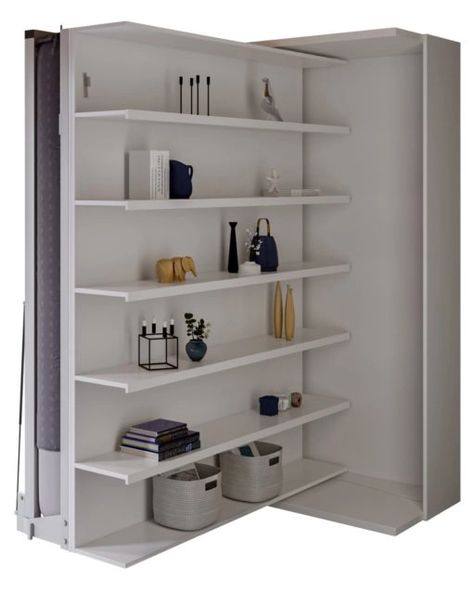 Shop Murphy Beds, Kits & Hardware | Expand Furniture Expand Furniture, Best Murphy Bed, Revolving Bookcase, Bed Hardware, Wall Beds, Hidden Bed, Folding Tables, Library Wall, Bookshelf Storage