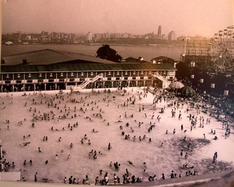 Photograph Courtesy of Historical Museum, Fort Lee NJ. Palisades Amusement Park, Salt Water Pool, Seaside Heights, Kimberly Ann, Abandoned Cities, Tunnel Of Love, Abandoned Amusement Parks, West New York, Historical Museum