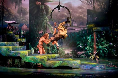 Tarzan Set Design, Tarzan Musical, Fredericia Denmark, Miniature Theatre, Puppet Theatre, Set Ideas, Theatre Design, Scenic Design, Tarzan