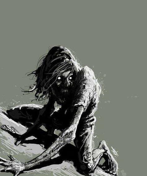 Zombie Sketch, Zombie Artwork, Zombie Art, D D Monsters, Call Of Cthulhu, Fantasy Story, Scary Art, Black Art Pictures, Mythical Creatures Art