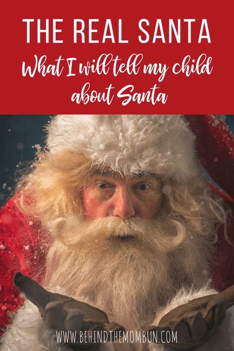 I have met a lot of people who all celebrated Christmas differently. I’ve had a lot of years to think about how I would handle the whole Santa thing. In our home, Santa is a person. He is a jolly man who brings gifts to the children of the world. However, he is not an all-knowing man who sits at the North Pole, sorting kids into naughty and nice groups. This is what I will tell my child about the real Santa. @santa #christmas #therealsanta Santa Real, Mom Bun, Meaning Of Christmas, True Meaning Of Christmas, The North Pole, Santa Gifts, Santa Letter, Christmas Activities, North Pole