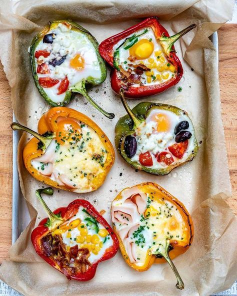 Breakfast Peppers, Dietrich Bonhoeffer, Clean Eating For Beginners, Clean Eating Breakfast, Clean Food Crush, Food Crush, God Mat, Healthy Clean Eating, Idee Pasto Sano