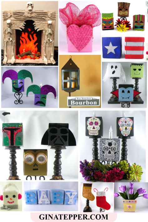 You won't believe the things you can make with empty tissue boxes. Here are 15 DIY tissue box crafts for almost every holiday and occasion along with some fun geeky decorations. #tissueboxcrafts #crafts #tissueboxdiy #recycledcrafts #DIY Kleenex Box Crafts, Tissue Box Hacks, Tissue Box Diy, Tissue Box Design, Halloween Lanterns Diy, Tissue Box Crafts, Box Crafts, Box Decor, Recycle Box