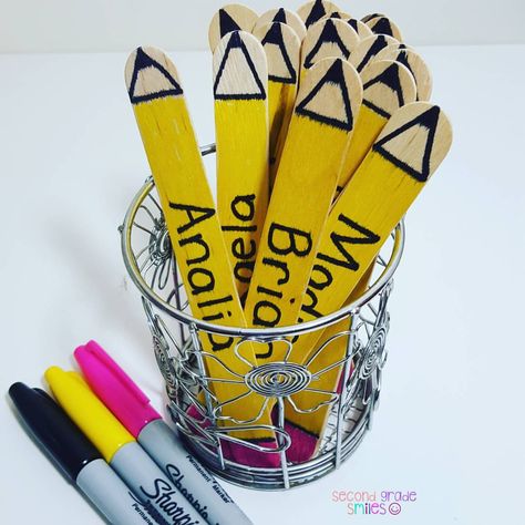 Made some cute pencil equity sticks today! #backtoschool #teachersfollowteachers #teachersofinstagram #iteachtoo Equity Sticks, Science Classroom Organization, Good Back Workouts, Classroom Helpers, First Day Activities, Teaching Second Grade, Beginning Of School Year, Classroom Organisation, Third Grade Teacher