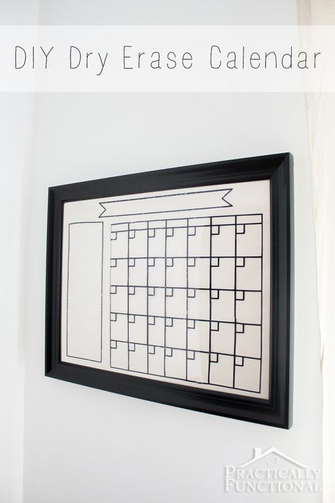 Make your own dry erase calendar with a glass picture frame and black adhesive vinyl! Diy Dry Erase Calendar, Adhesive Vinyl Projects, Glass Picture Frame, Dry Erase Board Calendar, Diy Coupons, Glass Picture Frames, Dry Erase Calendar, Calendar Organization, Diy Calendar