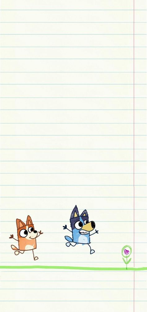 Bluey Bingo Wallpaper, Bingo Wallpaper, Bluey Wallpaper, My Notebook, Bluey And Bingo, Bluey Bingo, Wallpaper Disney, Ipad Wallpapers, Simple Iphone Wallpaper