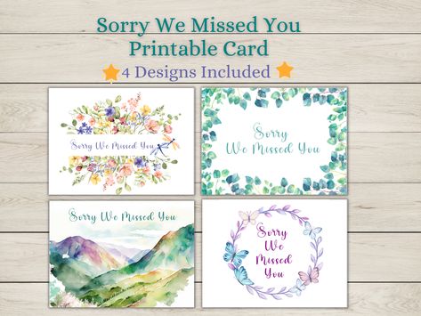 JW Sorry We Missed You Card, Not at Home Door to Door Letter Campaign, Pioneer, Ministry, Printable Cards https://etsy.me/47kUi2P #jw #jwprintable #jwletterwriting #jwstationery #sorrywemissedyou #doortodoor #notathome #jwpaper #jwcards Not At Home Letter Jw, Letter Writing Samples, Writing Samples, Door Letters, Jw Ministry, Miss You Cards, Home Door, We Missed You, Felt Pattern