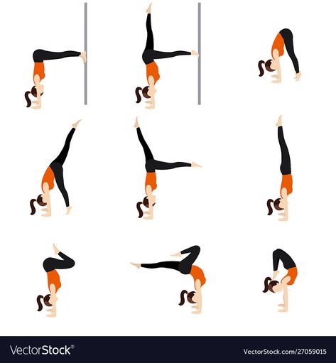 Asanas Yoga Poses Drawing, Scorpion Flexibility, Yoga Scorpion Pose Beginner, Handstand Scorpion Pose, Yoga Poses Illustration Asana, Handstand Yoga, Yoga Vector, Yoga Handstand, Yoga Postures