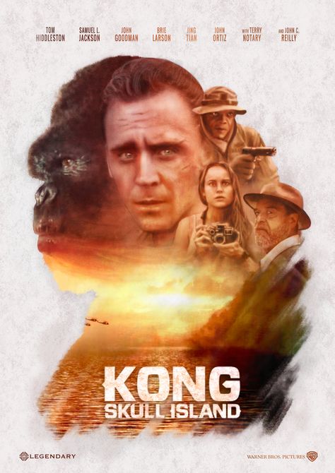 KONG: Skull Island Movie poster by medalXD (https://posterspy.com/posters/kong-skull-island-49/ ) Kong Skull Island Poster, King Kong Skull Island, King Kong Movie, Island Movies, Kong Skull Island, King Kong Vs Godzilla, Kong Godzilla, John Terry, Marvel Movie Posters