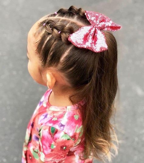 Easy Toddler Hairstyles, Cute Toddler Hairstyles, Girly Hairstyles, Easy Little Girl Hairstyles, Girl Hair Dos, Lil Girl Hairstyles, Girls Hairstyles Easy, Toddler Hairstyles Girl