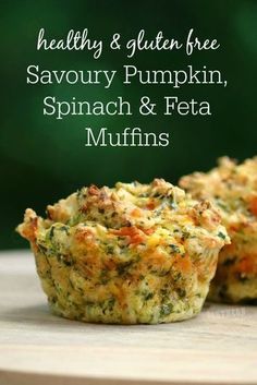 Perfect for back to school or a quick on the go lunch/lunchbox addition, these Savoury Pumpkin Spinach and Feta Muffins are healthy, gluten free and so easy to make! Zucchini Chickpea, Pumpkin Spinach, Muffins Pumpkin, Spiced Cookies, Carrot Zucchini, Chickpea Fritters, Spinach Muffins, Savory Pumpkin, Baked Zucchini