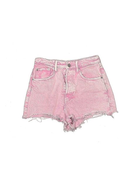 Heart Shorts, Light Grey Leggings, Pink Denim Shorts, Pink Denim, Zara Shorts, Pink Hearts, Pink Heart, Second Hand Clothes, Lace Shorts