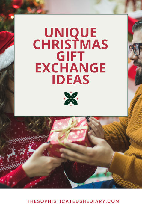 Are you looking to add a twist to your Christmas gift exchange? Check out these memorable ideas to bring laughter, surprise, and joy to your holiday celebration! 
Christmas Gift Exchange
Christmas Gift Exchange Themes
Fun Gift Exchange Ideas Creative Gift Exchange Ideas Families, Fun Ways To Exchange Christmas Gifts, Family Gift Exchange Themes, Unique Gift Exchange Ideas, Chinese Gift Exchange Ideas $25, Gift Exchange Party Ideas, Christmas Party Gift Exchange Ideas, Fun Christmas Gift Exchange Ideas, 20 Gift Exchange Ideas