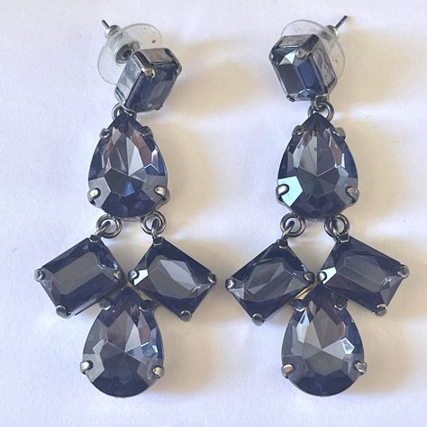 1980s Lucite Chandelier Earrings, Big Bold Chandelier Earrings, Blue Pierced Earrings, Vintage 1980s Jewelry, Glamour Girl Gift Bold Chandelier, Lucite Chandelier, 1980s Jewelry, Jewelry Big, Earrings Big, Peridot Ring, Vintage Lucite, Moonstone Jewelry, Big Earrings