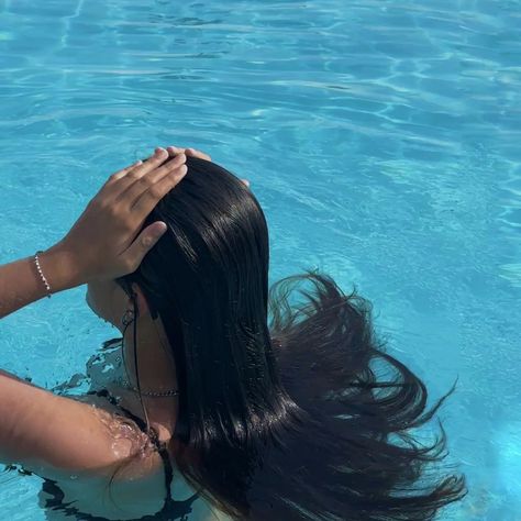 pool, summer, bikini, summer aesthetic Pool Shoot, My Digital Diary, Pool Aesthetic, Life Abroad, Summer Pool, Summer Photos, Digital Diary, Wet Hair, Hi There