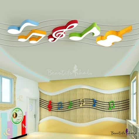 I like this. Do you think I should buy it? Kids Music Room, Daycare Room Design, Music Room Design, Kindergarten Interior, Classroom Interior, School Building Design, Kindergarten Design, Seasonal Decor Ideas, Music Studio Room