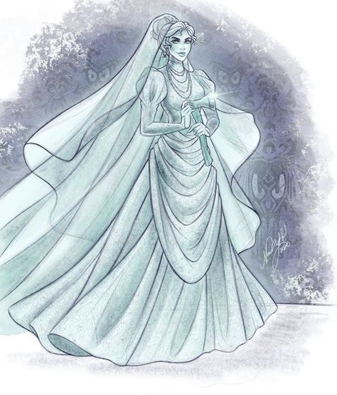 Haunted Mansion Fan Art, Haunted Mansion Fanart, Happy 51st Anniversary, Disney Haunted Mansion Art, Piercings Idea, Constance Hatchaway, Haunted Mansion Costume, Haunted Manor, 51st Anniversary