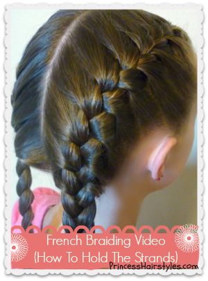 French Braid Video, French Braiding, How To French Braid, French Braids Tutorial, French Braid Hairstyles, French Braids, School Hair, Princess Hairstyles, Back To School Hairstyles