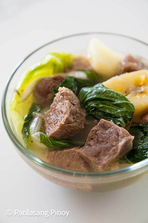 Nilagang Baka Recipe - Panlasang Pinoy Nilaga Instant Pot, Nilagang Baka Recipe, Nilaga Recipe, Beef Nilaga Recipe, Nilagang Baka Recipe Filipino Food, Beef Nilaga, Filipino Nilaga Recipe, Filipino Soup Recipes, Mechado Recipe Beef Panlasang Pinoy