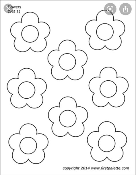 Flower Templates Printable Free, Flower Templates Printable, 3d Paper Flowers, Punch Needle Ideas, Punch Needling, Card Templates Printable, Punch Needle Patterns, Pola Sulam, Needle Embroidery