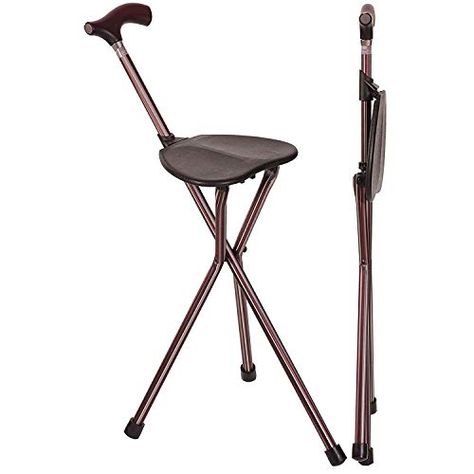 The Big List of Travel Essentials: Great Travel Products for Disabled Travelers — Sick Girl Travels Walking Cane Accessories, Blind Walking Stick, Walking Stick With Seat, Quad Cane, Cane Cane, Stick Chair, Sick Girl, Walking Stick Insect, Folding Cane