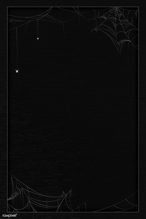 Spider web element onblack background template vector | free image by rawpixel.com / Aew Web Wallpaper Aesthetic, Spider Web Overlay, Halloween Invitaciones, Horror Wallpaper, Halloween Template, Spooky Background, Phone Background Wallpaper, Halloween Templates, Gothic Wallpaper