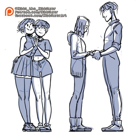 Enjoy my free previews! I know I can't stop the reposting, but please put the credits, don't trace and don't sell my work! you can find me on instagram facebook twitter and especially on patreon🧡---------------------character design, gesture, pose, couple, holding hands, anatomy, reference, study, help for artist, concept art, drawing, fullbody, kibbitzer Shaking Someone By The Shoulders, Holding Hands Pose Reference, Person Carrying Person Reference, Super Hero Poses Reference Drawings, Hand On Hip Reference Drawing, Holding Hands Pose, Fullbody Pose, Group Reference, Gesture Poses