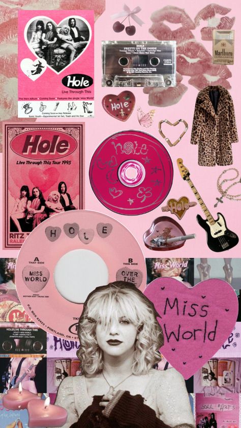 Hole Wallpaper Band, Hole Aesthetics, Kinderwhore 90s Riot Grrrl Style, Rock Wallpaper Aesthetic, Hole Aesthetic, Riot Grrrl Fashion, Hole Wallpaper, Grunge Artist, Hole Band