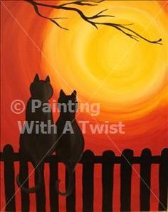 Blue Moon - Tallahassee Painting Class - Painting with a Twist ... Painting With A Twist, Painting Parties, Acrylic Painting Ideas, Painting Class, Painting Ideas, Fence, Acrylic Painting, Canvas Painting, Twist