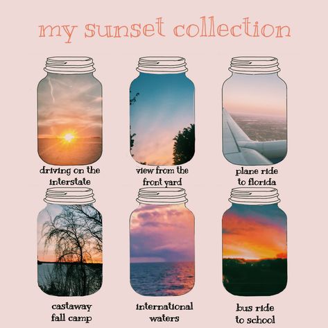 Book Sunset Aesthetic, Sunset Journal Ideas, Sunset Aesthetic Collage, Sunrise Collage, Sunset Journal, Sunset Book, Coffee Shop Photography, Travel Sketchbook, Fall Camping