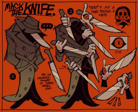 (13) mack the knife – @onebadnoodle on Tumblr Mack The Knife, Noodle Art, The Noodle, Character Designer, Skyfall, Monster Design, Arte Fantasy, Character Design References, Funky Art