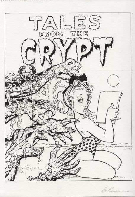 Tales From The Crypt 11 by Mannion Comic Art Steve Mannion, Coloring Pages For Grown Ups, Adult Colouring Printables, Monster Coloring Pages, Tales From The Crypt, Adult Coloring Designs, Colouring Printables, Adult Coloring Book Pages, Halloween Coloring Pages