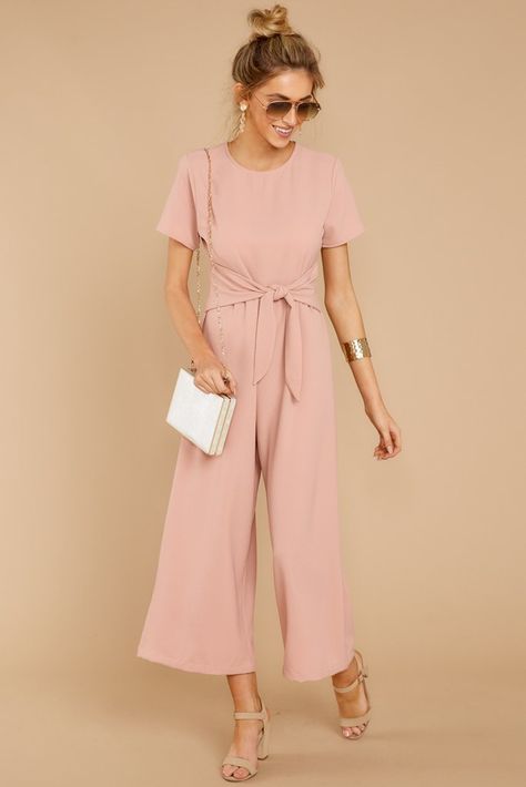 Blush Pink Jumpsuit, Short Jumpsuit Outfit, Bridesmaid Jumpsuit, Trendy Bridesmaids, Bridesmaids Jumpsuits, Modern Bridesmaid, Jumpsuit Dressy, Designer Jumpsuits, Jumpsuit Outfit