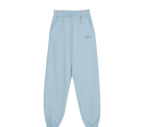 SIGNATURE LOGO JOGGER SWEATPANTS [LIGHT BLUE] Light Blue Sweatpants, Blue Sweatpants, Long Lights, Long Light, Jogger Sweatpants, Signature Logo, White Light, Pajama Pants, Sweatpants