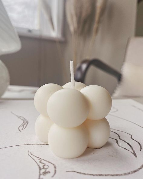 Bubble Scented Candle, Square Bubble Candles, Candle Bubble Cube, Candle Invitation, Mini Bubble Candle, Small Bubble Candle, Soya Mumu, Paraffin Candles, Candle Wedding Favors