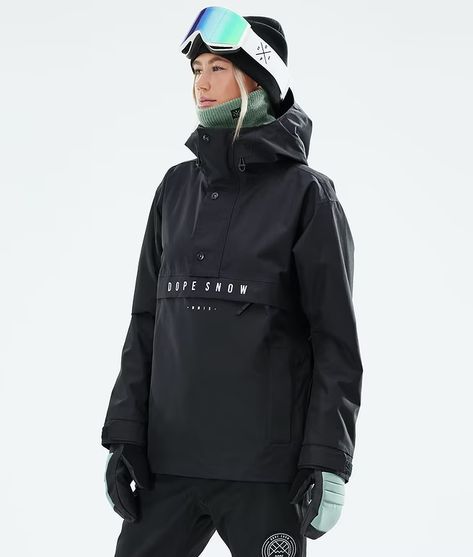 Dope Snow Jacket, Dope Snowboard, Dope Snow, Dope Jackets, Snowboard Jacket Women's, Black Snowboard, Black Ski Jacket, Womens Snowboard, Winter Packing