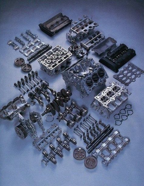 (NSX V6 Engine Components) Motor Mechanics, Soichiro Honda, Automobile Engineering, Automotive Mechanic, V6 Engine, Automotive Engineering, Honda Motors, Motor Engine, Combustion Engine