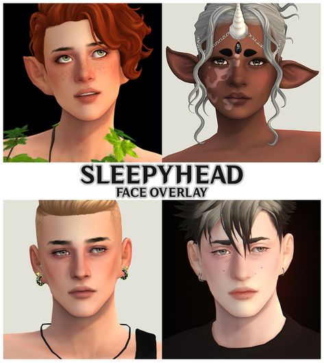 SLEEPYHEAD FACE OVERLAY Sims 4 Maxis Match Face Overlay, Skin Blend Sims 4 Cc Maxis Match, Sims 4 Maxis Match Eyes Default, Sims 4 Cc Crooked Nose, Sims 4 Face Skin Overlay, Sims 4 Cc Makeup Skin Overlay, Sigrun Skin Overlay Sims 4, Sims Skin Blend, Elder Skin Overlay Sims 4