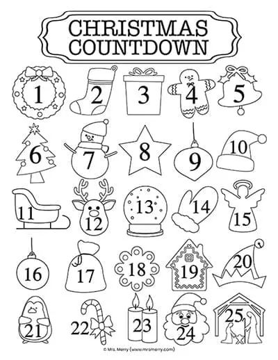 Christmas Countdown Printable, December Days, Coloring Christmas, Merry Christmas Font, Merry Christmas Calligraphy, Christmas Fonts Free, Printable Advent Calendar, Holiday Fonts, Christmas Worksheets