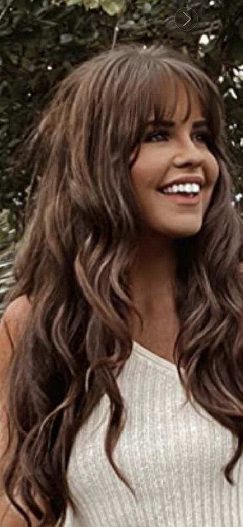 Curled Hair With Layers, Curled Hair With Bangs, Curled Hair, Hair With Bangs, Loose Curls, Layered Hair, Curled Hairstyles, Hairstyles With Bangs, Hair Inspo