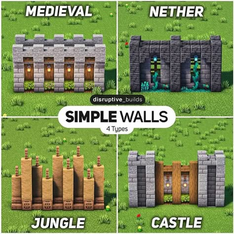 Minecraft Tall Wall Designs, Minecraft Jail Cell Ideas, Minecraft Base Layout Ideas, Deep Slate Wall Minecraft, Minecraft Base Ideas Survival Layout, Castle Designs Minecraft, How To Build A Castle In Minecraft, Minecraft Medieval Wall Design, Minecraft Things To Do