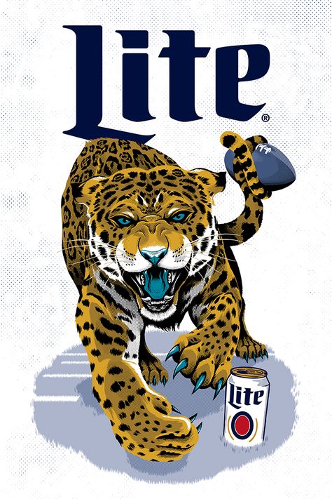 Ryan lynn miller lite jaguars Frat Coolers, Cowgirl Art, Miller Lite, Jacksonville Jaguars, Simple Gifts, Sports Design, Ad Campaign, Mood Board, Design