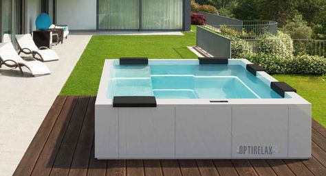 Luxus Design GT-Spa Whirlpools Whirpool Outdoor, Modern Hot Tubs, Kleiner Pool Design, Jetted Bath Tubs, Malibu Home, Mini Pool, Small Pool Design, Jacuzzi Outdoor, Outdoor Spa